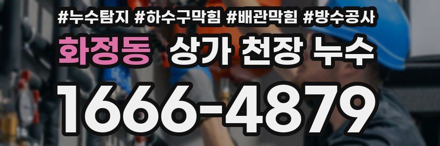 화정동 상가 천장 누수
