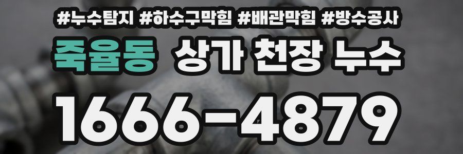 죽율동 상가 천장 누수