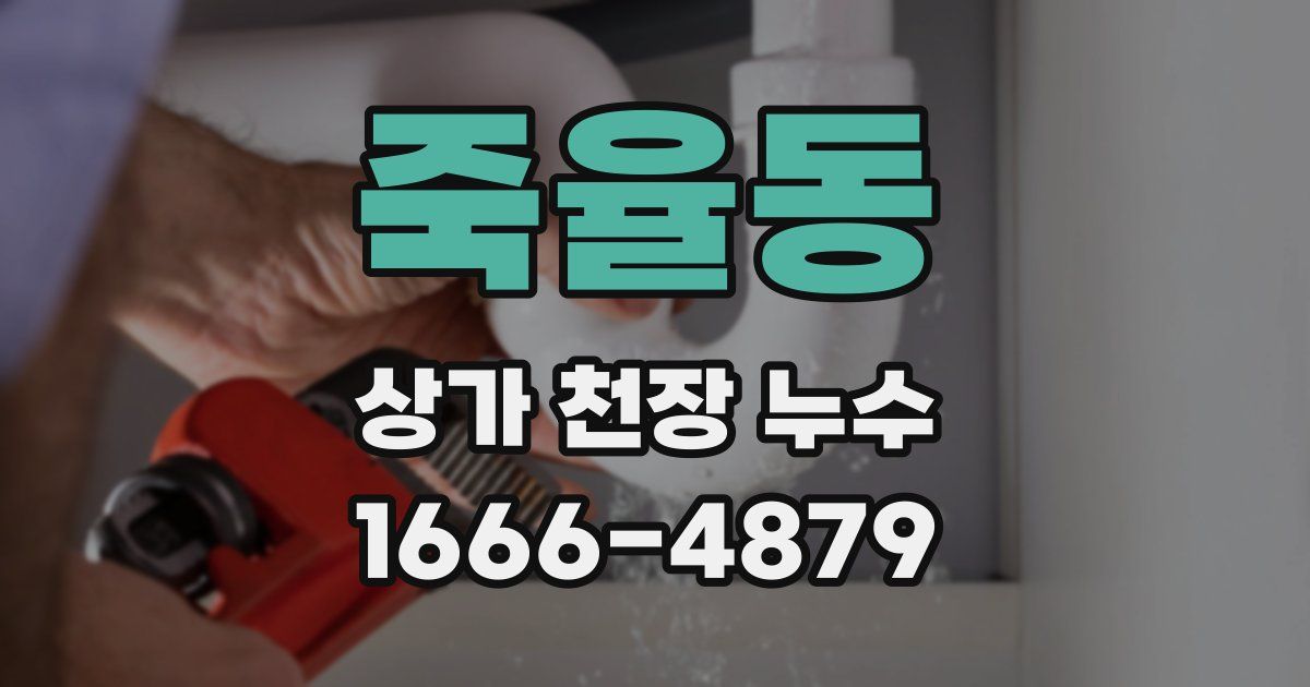 죽율동 상가 천장 누수