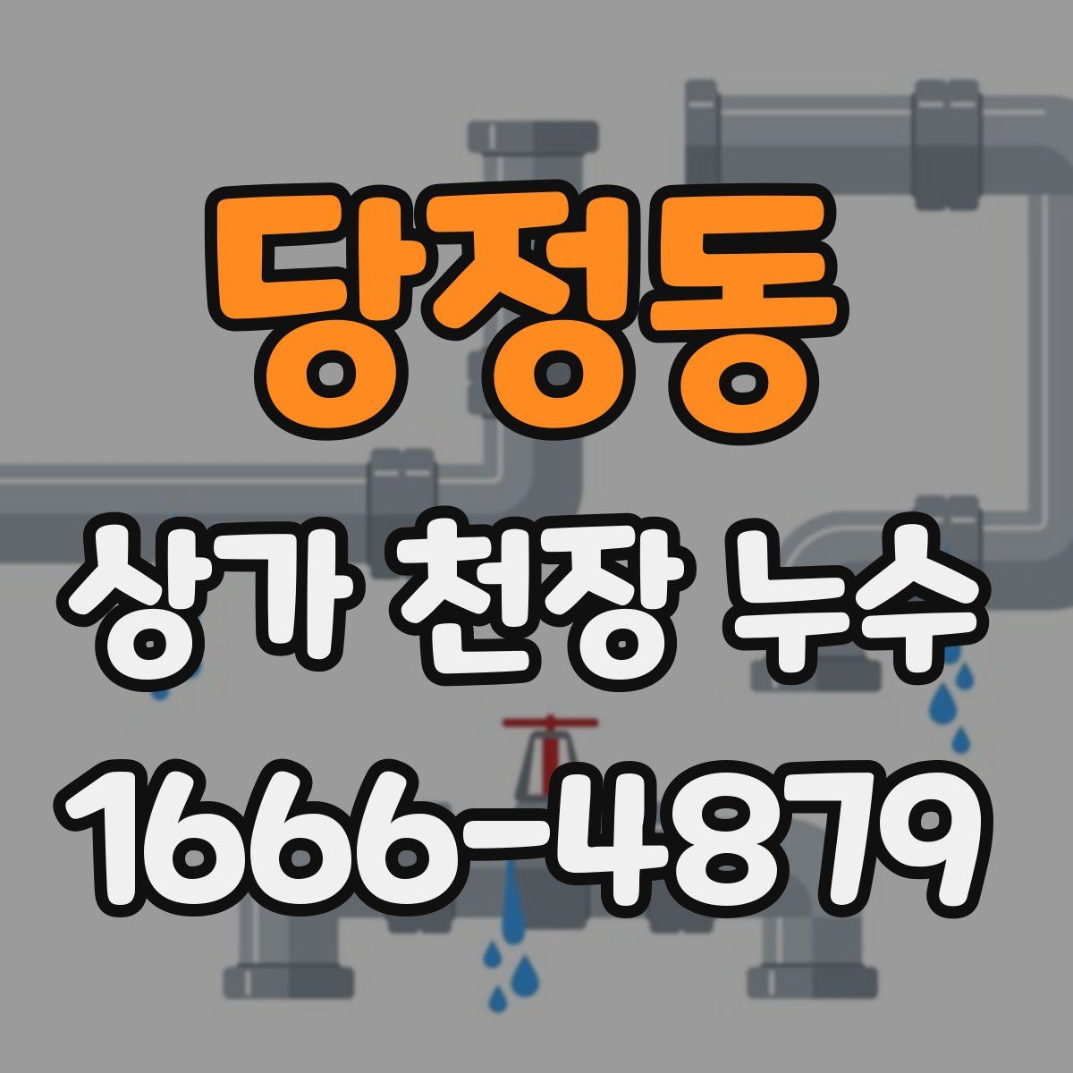 당정동 상가 천장 누수