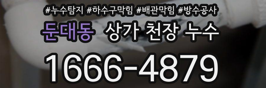 둔대동 상가 천장 누수