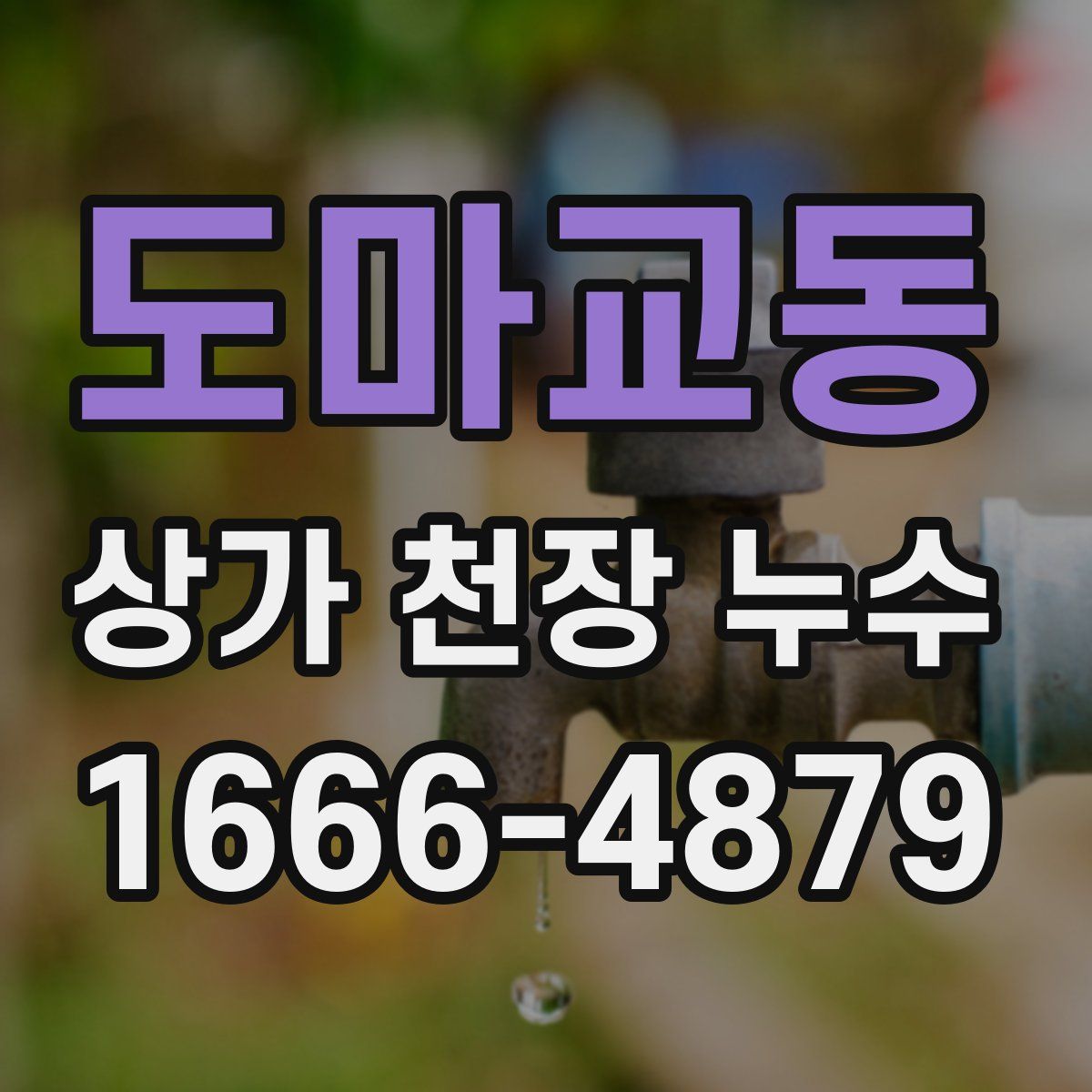 도마교동 상가 천장 누수