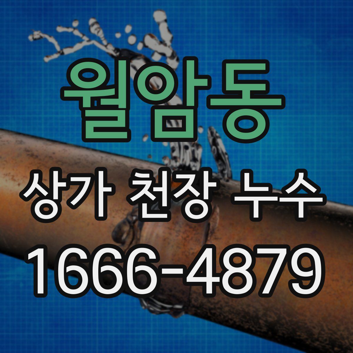 월암동 상가 천장 누수