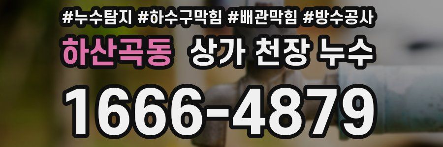 하산곡동 상가 천장 누수
