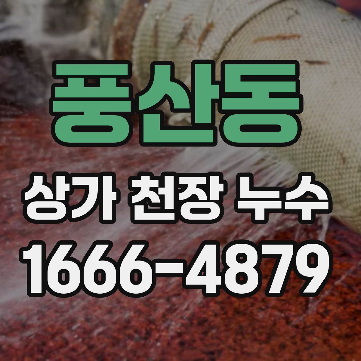 풍산동 상가 천장 누수