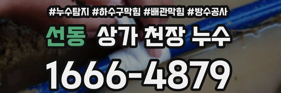 선동 상가 천장 누수