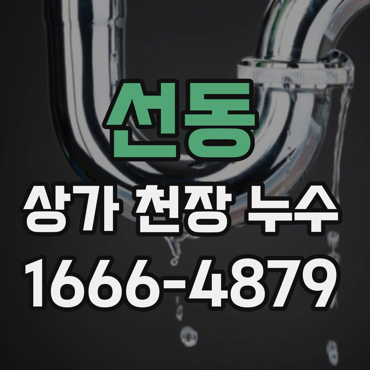 선동 상가 천장 누수