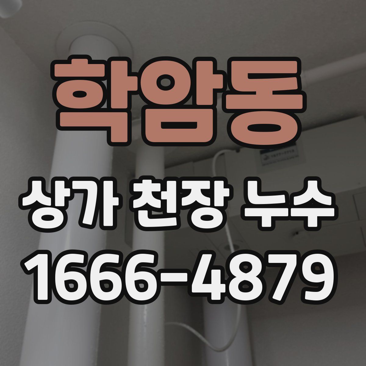 학암동 상가 천장 누수