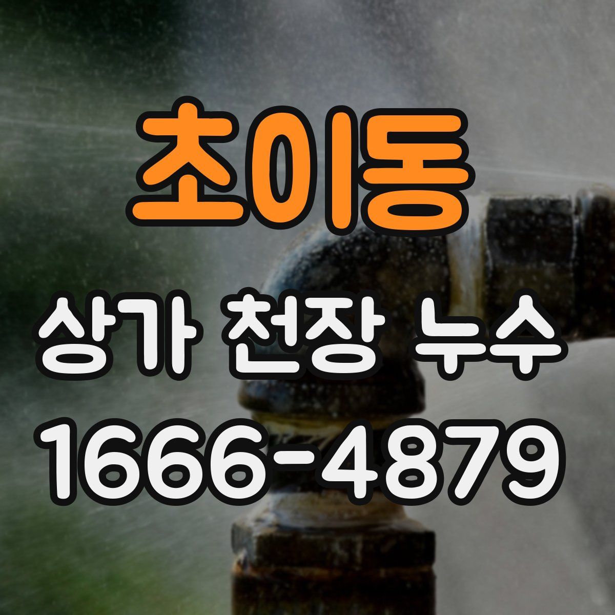 초이동 상가 천장 누수