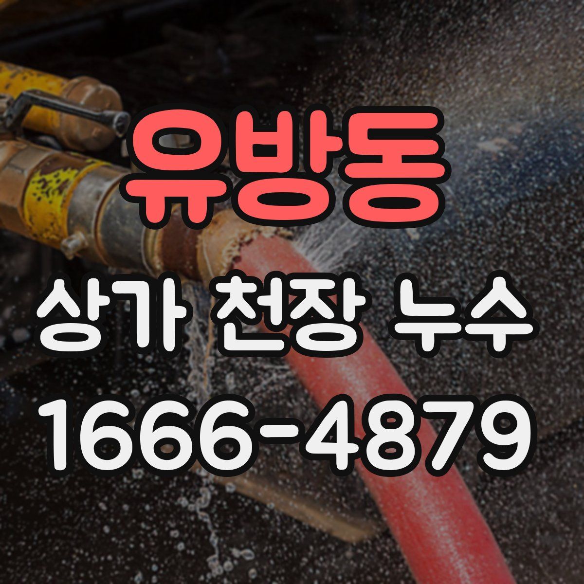 유방동 상가 천장 누수
