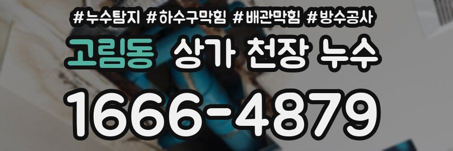 고림동 상가 천장 누수