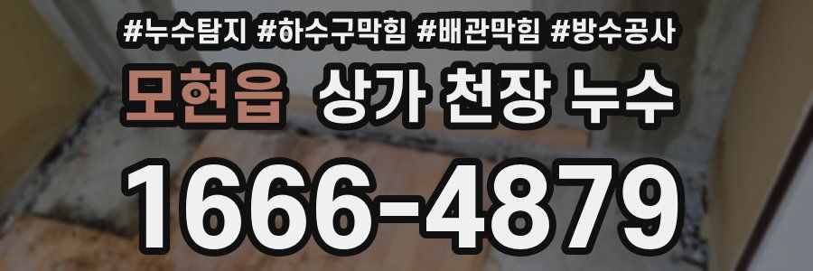 모현읍 상가 천장 누수