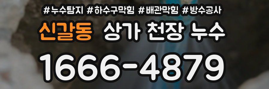 신갈동 상가 천장 누수