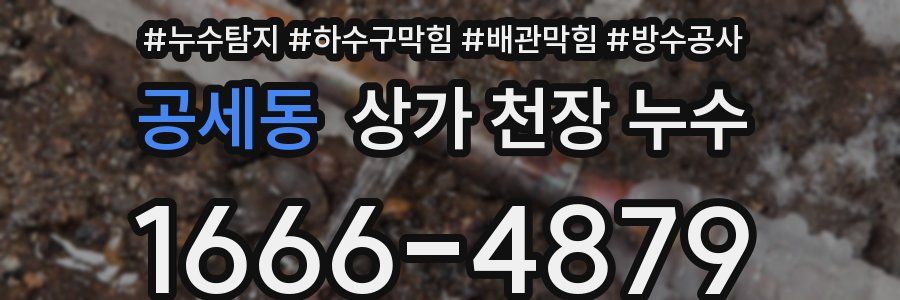 공세동 상가 천장 누수