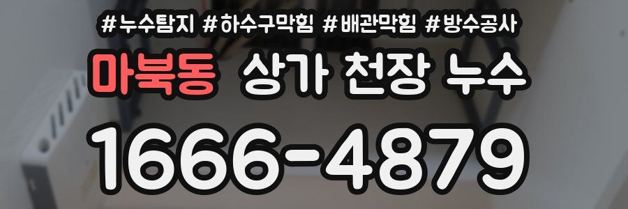 마북동 상가 천장 누수