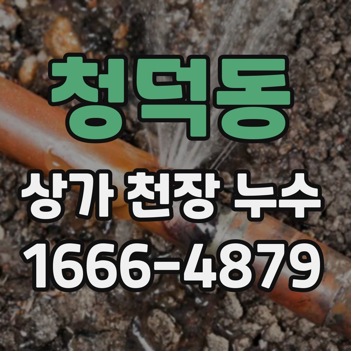 청덕동 상가 천장 누수