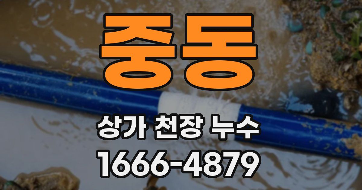 중동 상가 천장 누수