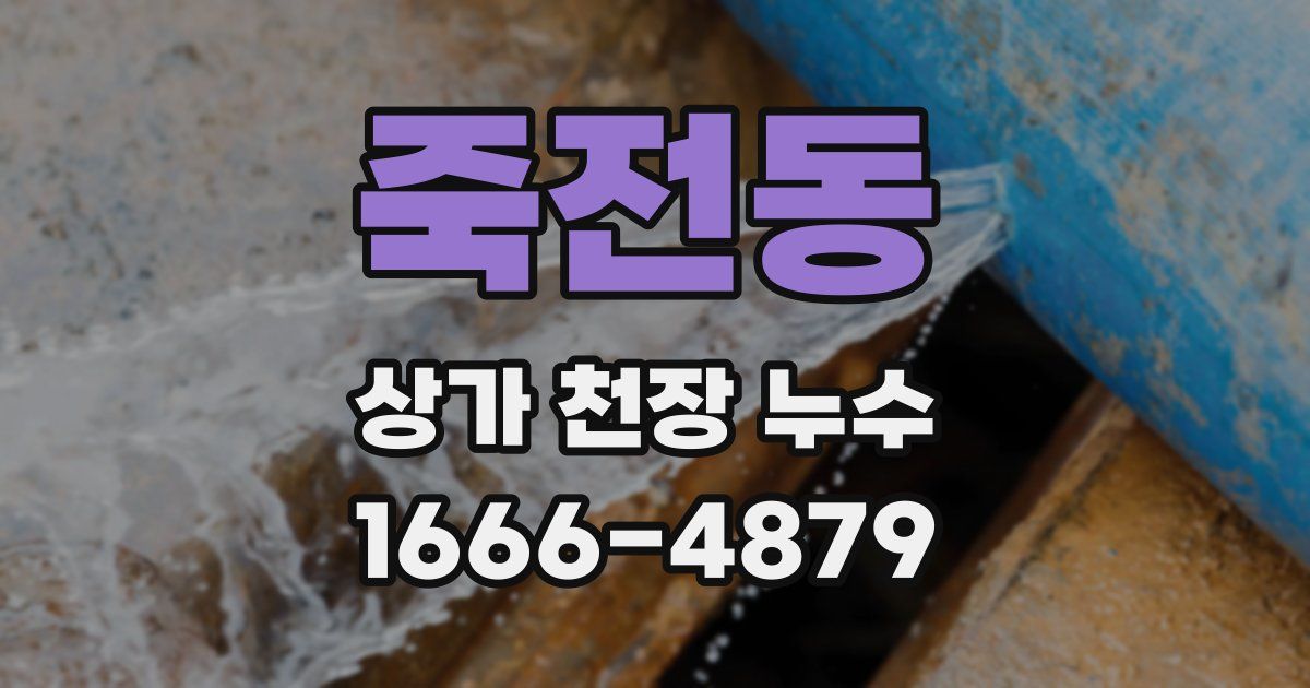 죽전동 상가 천장 누수