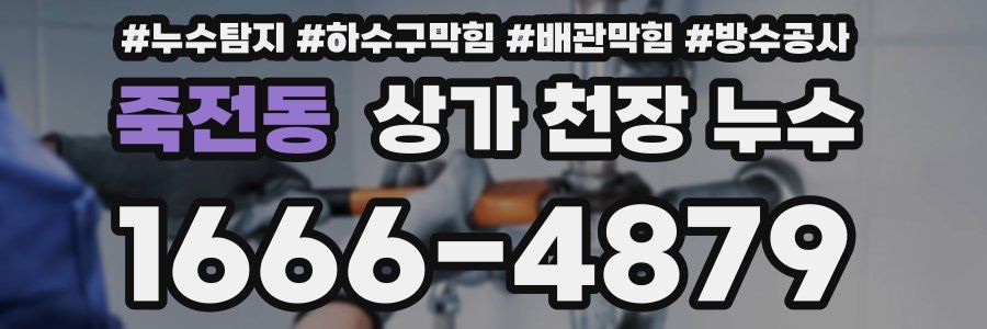 죽전동 상가 천장 누수