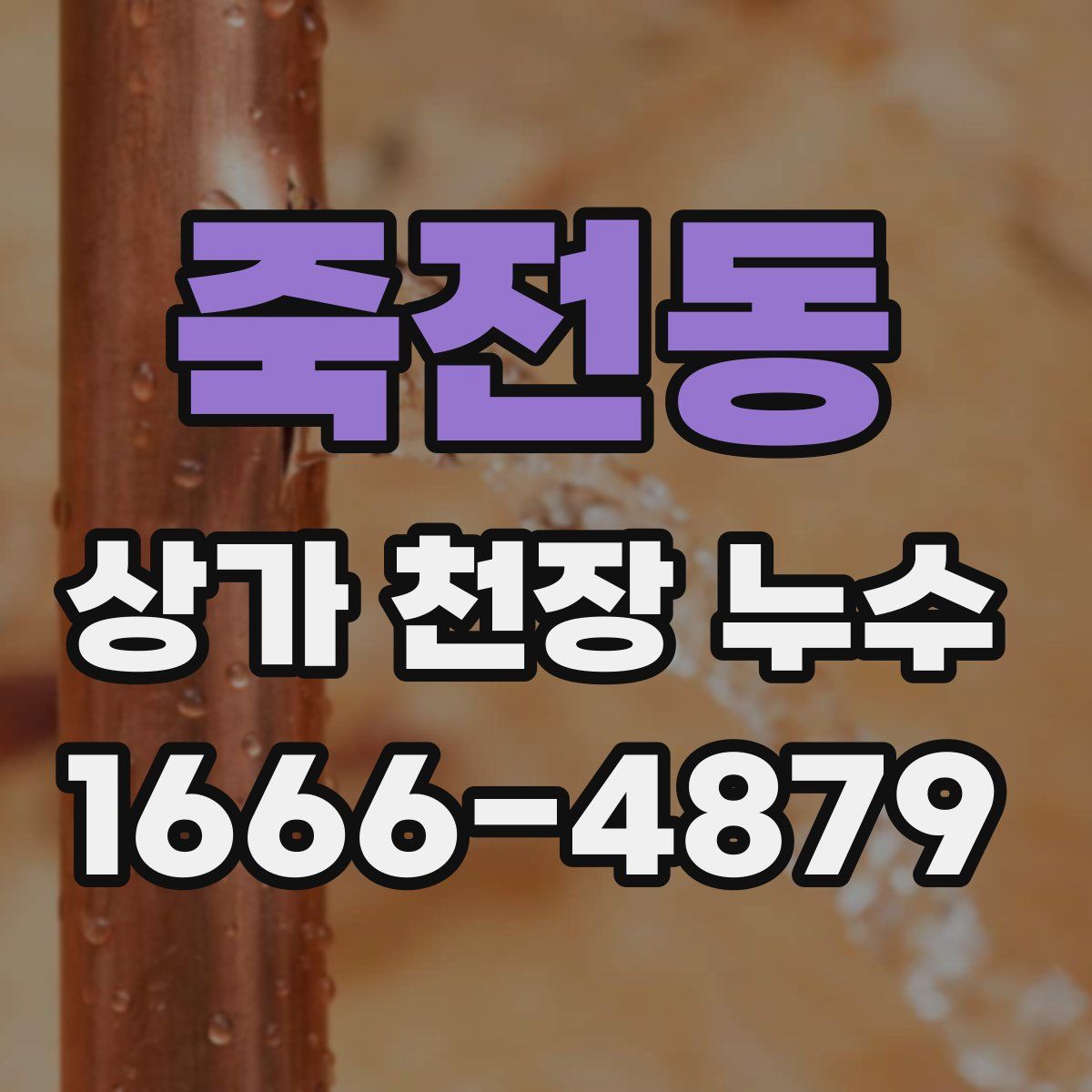 죽전동 상가 천장 누수