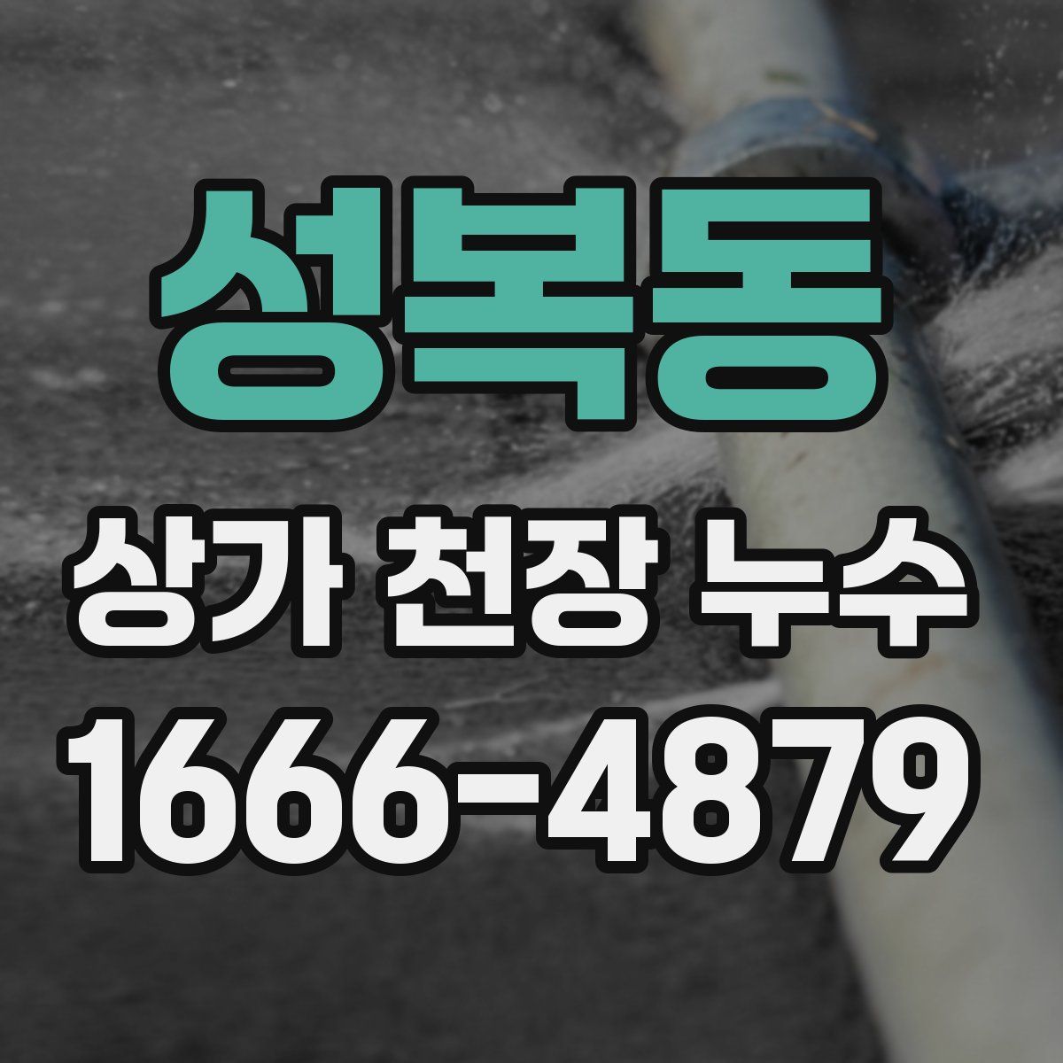 성복동 상가 천장 누수