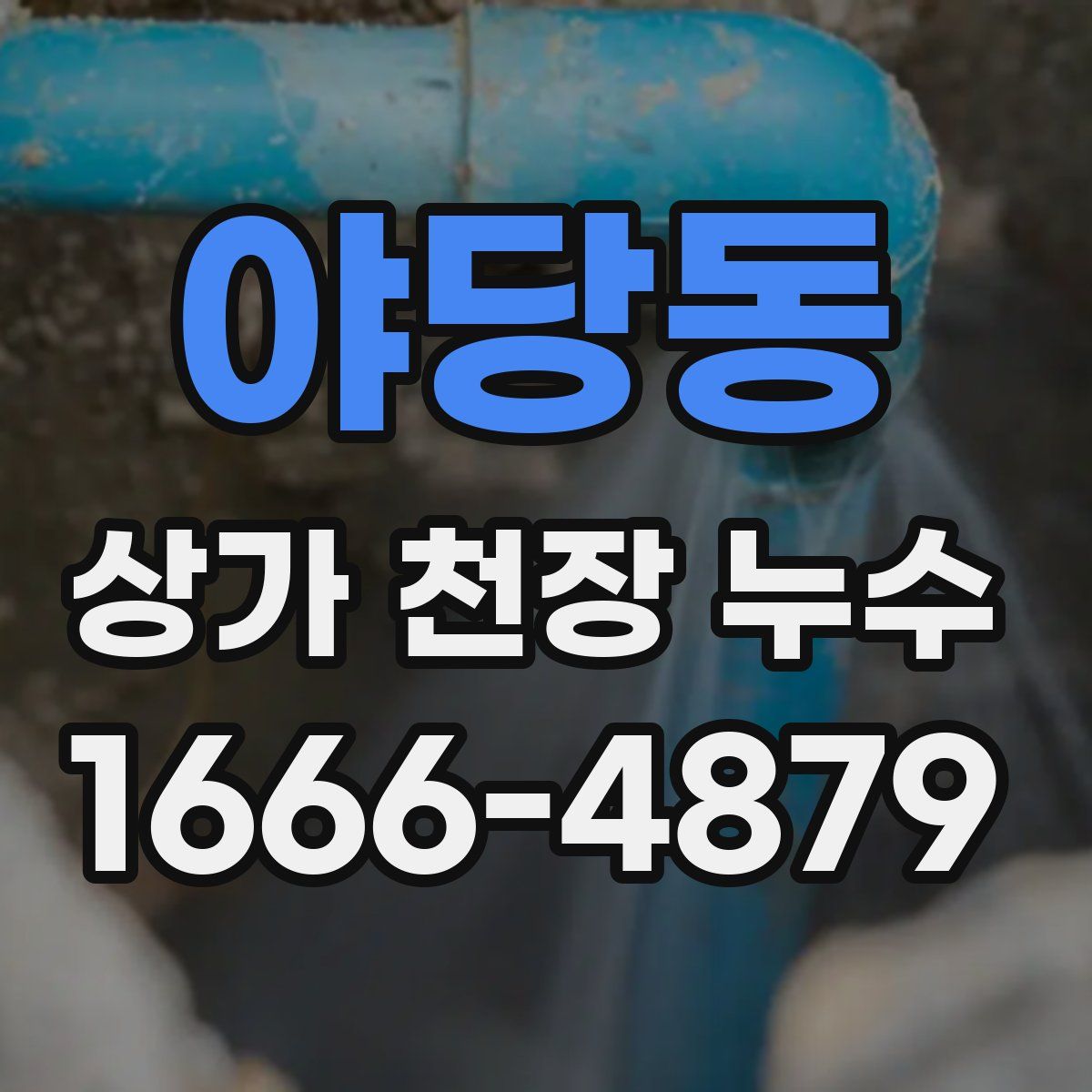 야당동 상가 천장 누수