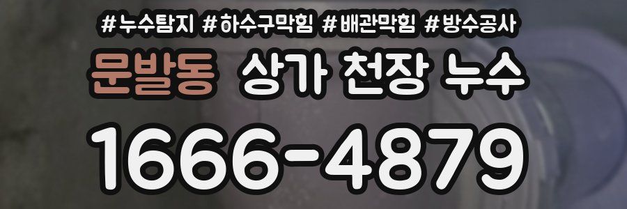 문발동 상가 천장 누수