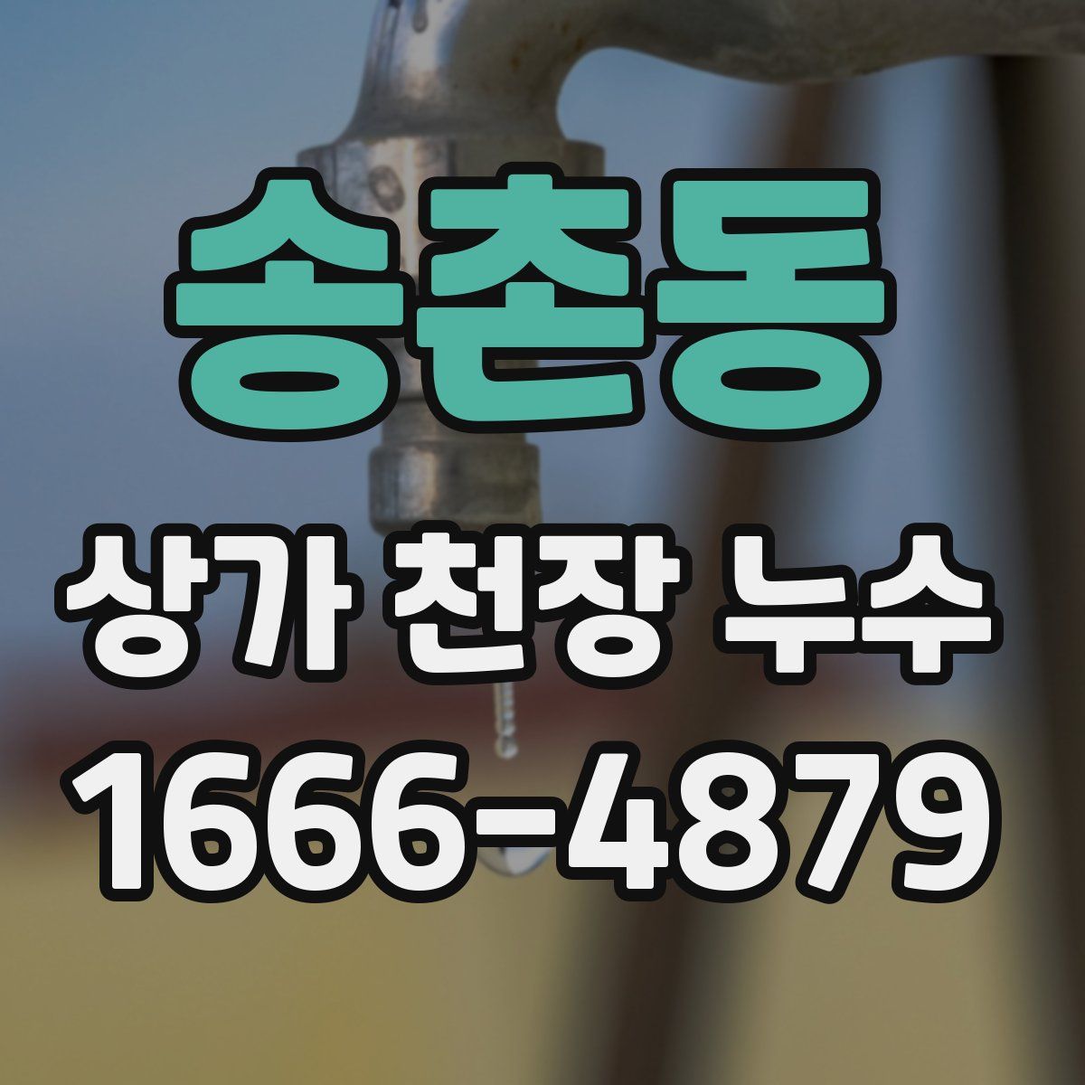 송촌동 상가 천장 누수