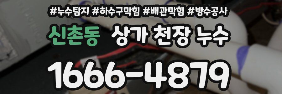 신촌동 상가 천장 누수