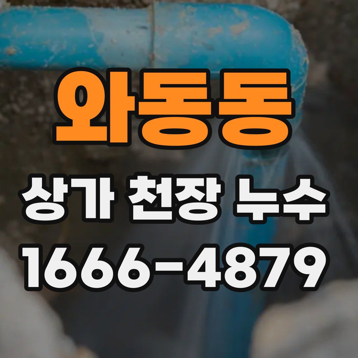 와동동 상가 천장 누수