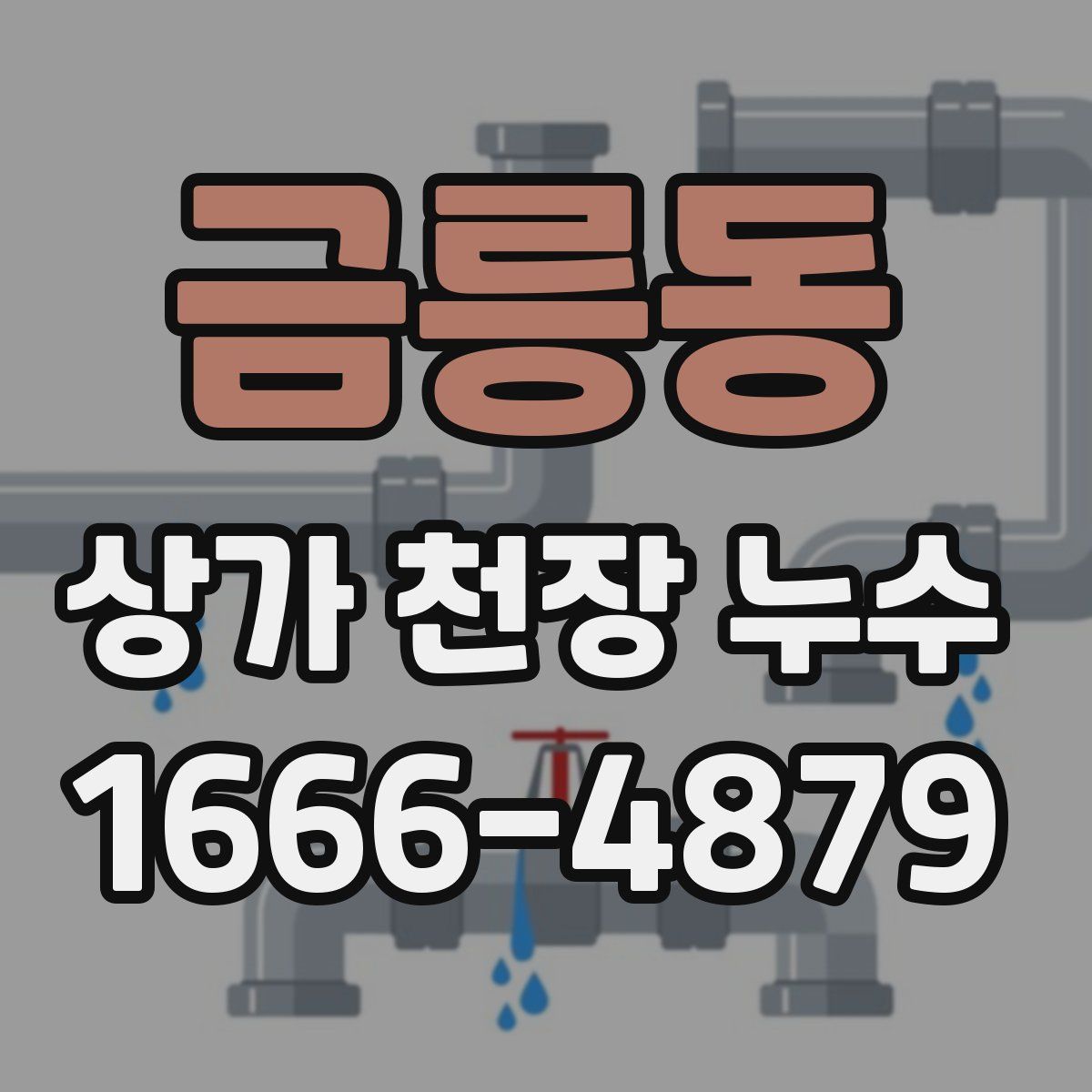 금릉동 상가 천장 누수