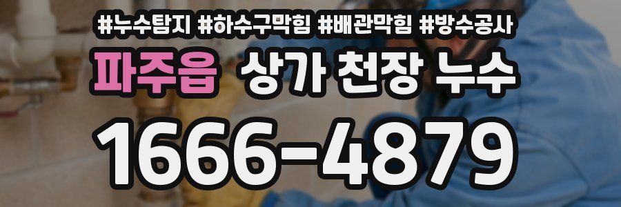 파주읍 상가 천장 누수
