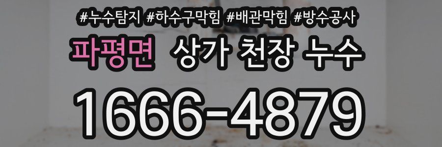 파평면 상가 천장 누수