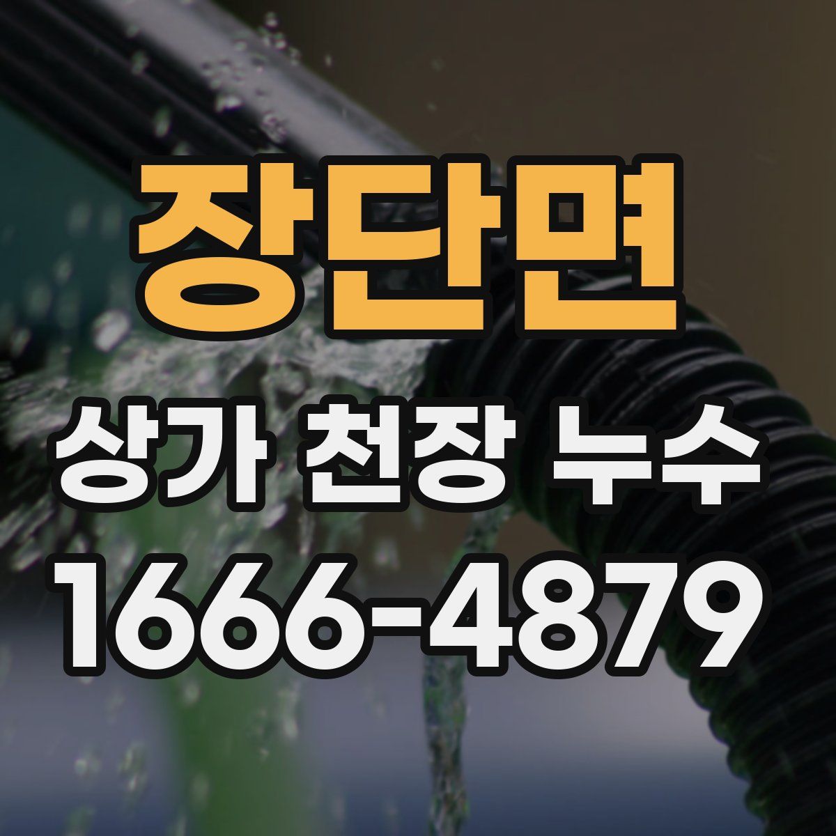 장단면 상가 천장 누수