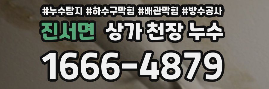 진서면 상가 천장 누수