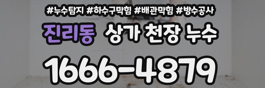 진리동 상가 천장 누수