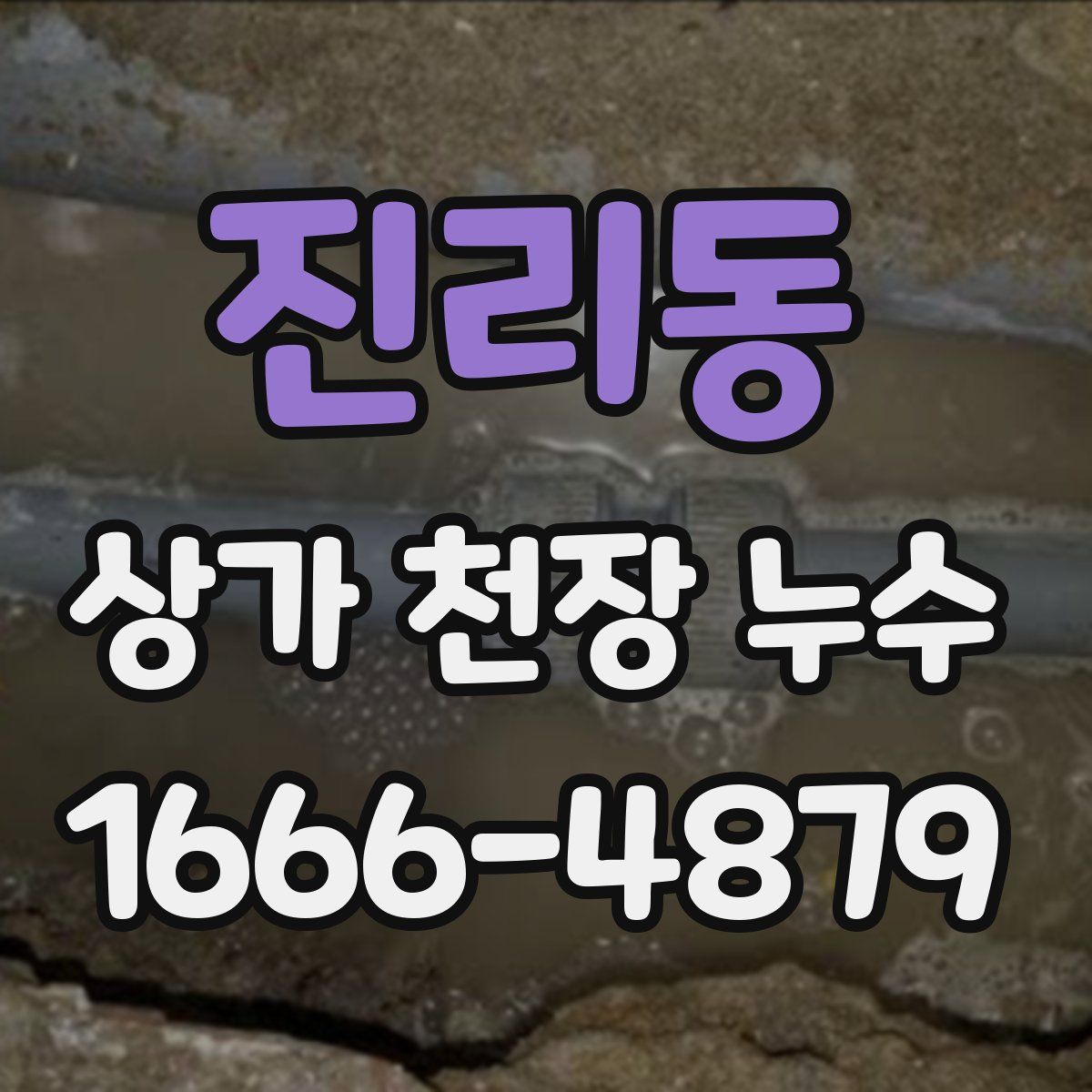 진리동 상가 천장 누수