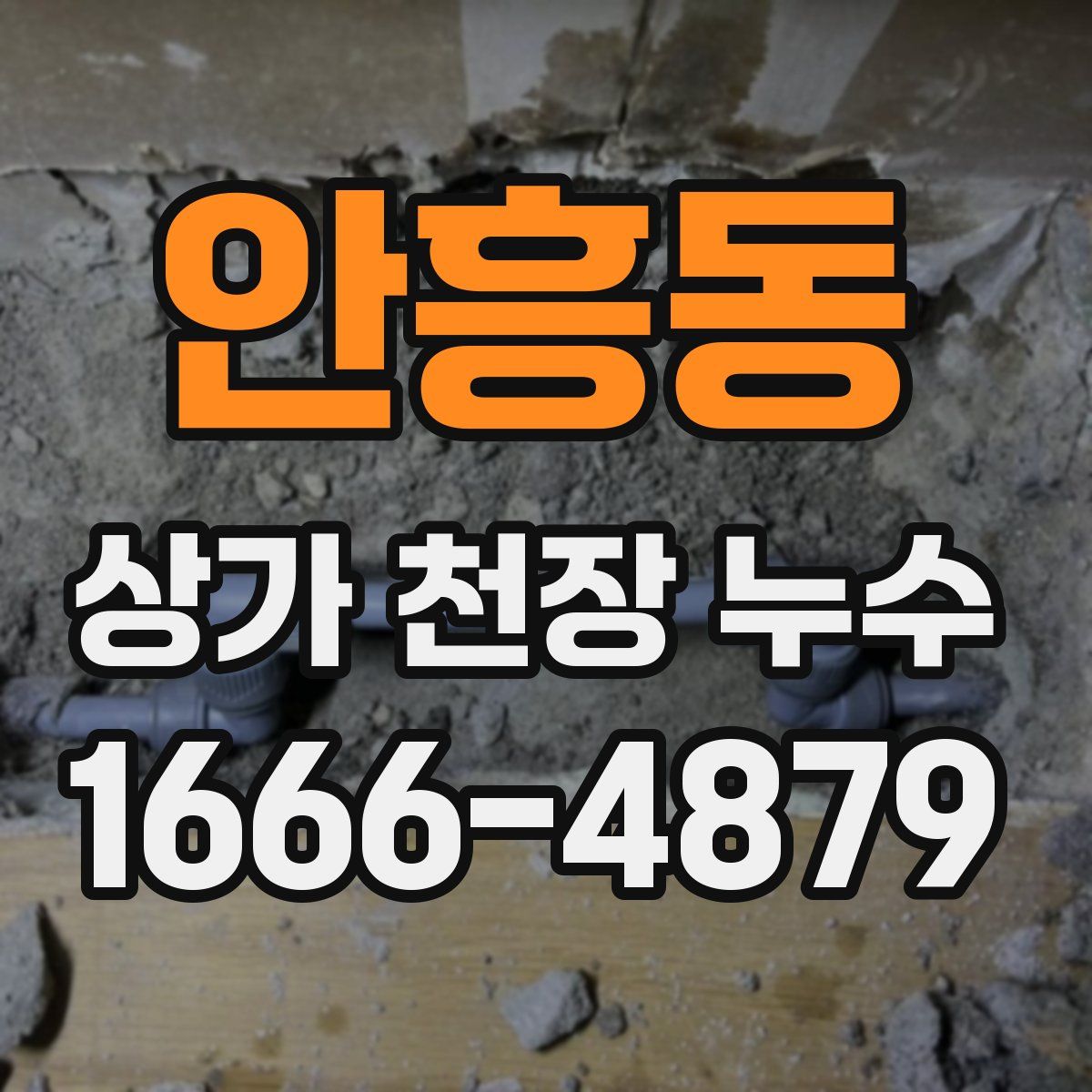 안흥동 상가 천장 누수