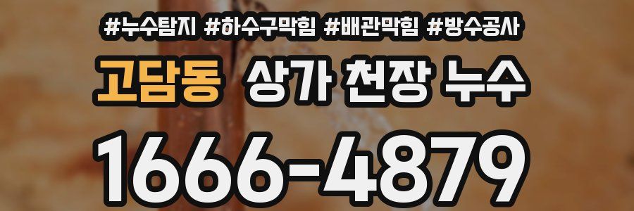고담동 상가 천장 누수