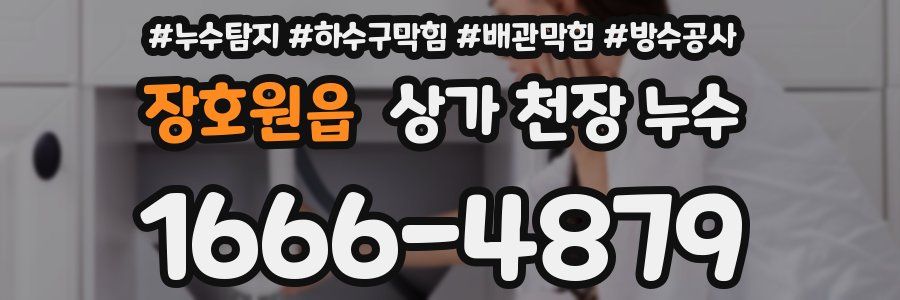 장호원읍 상가 천장 누수