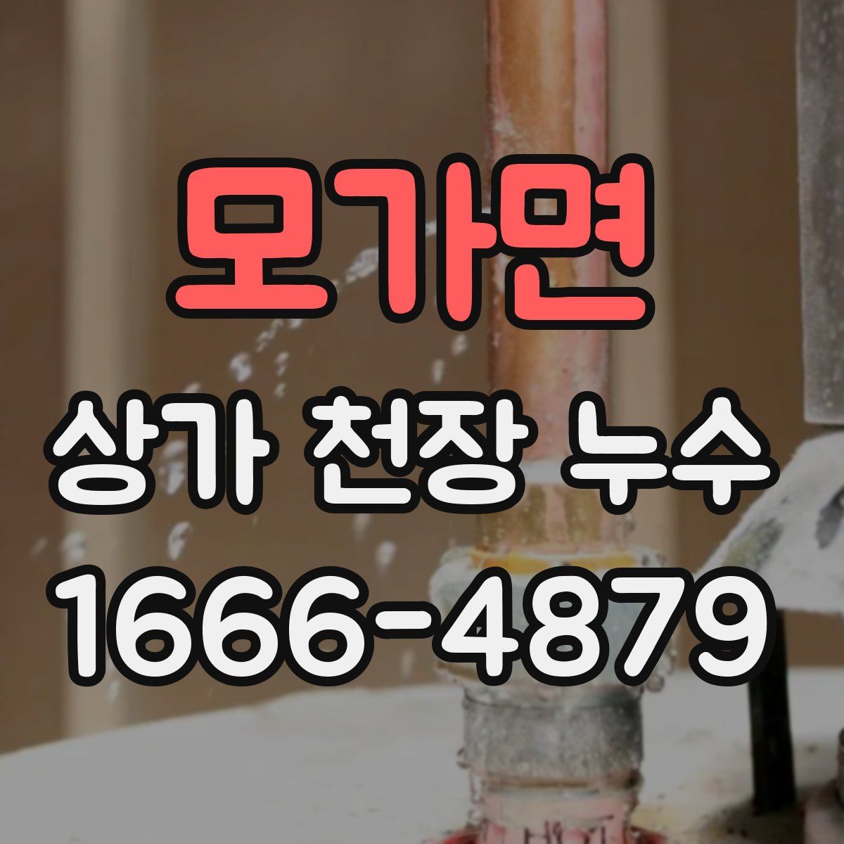 모가면 상가 천장 누수