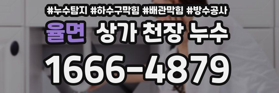 율면 상가 천장 누수