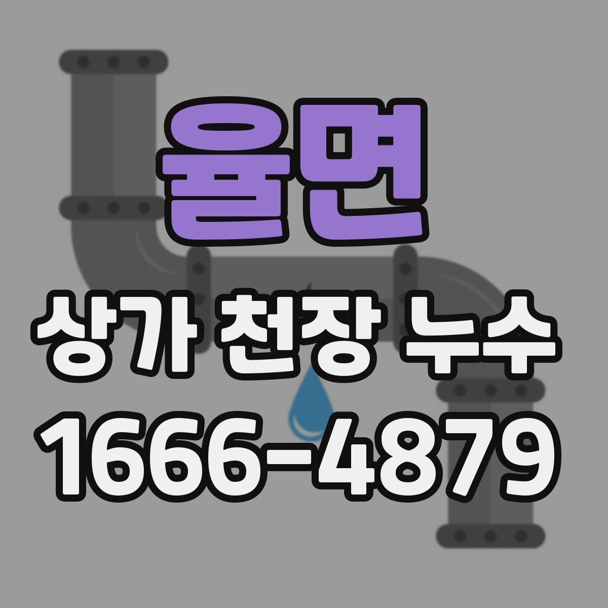 율면 상가 천장 누수