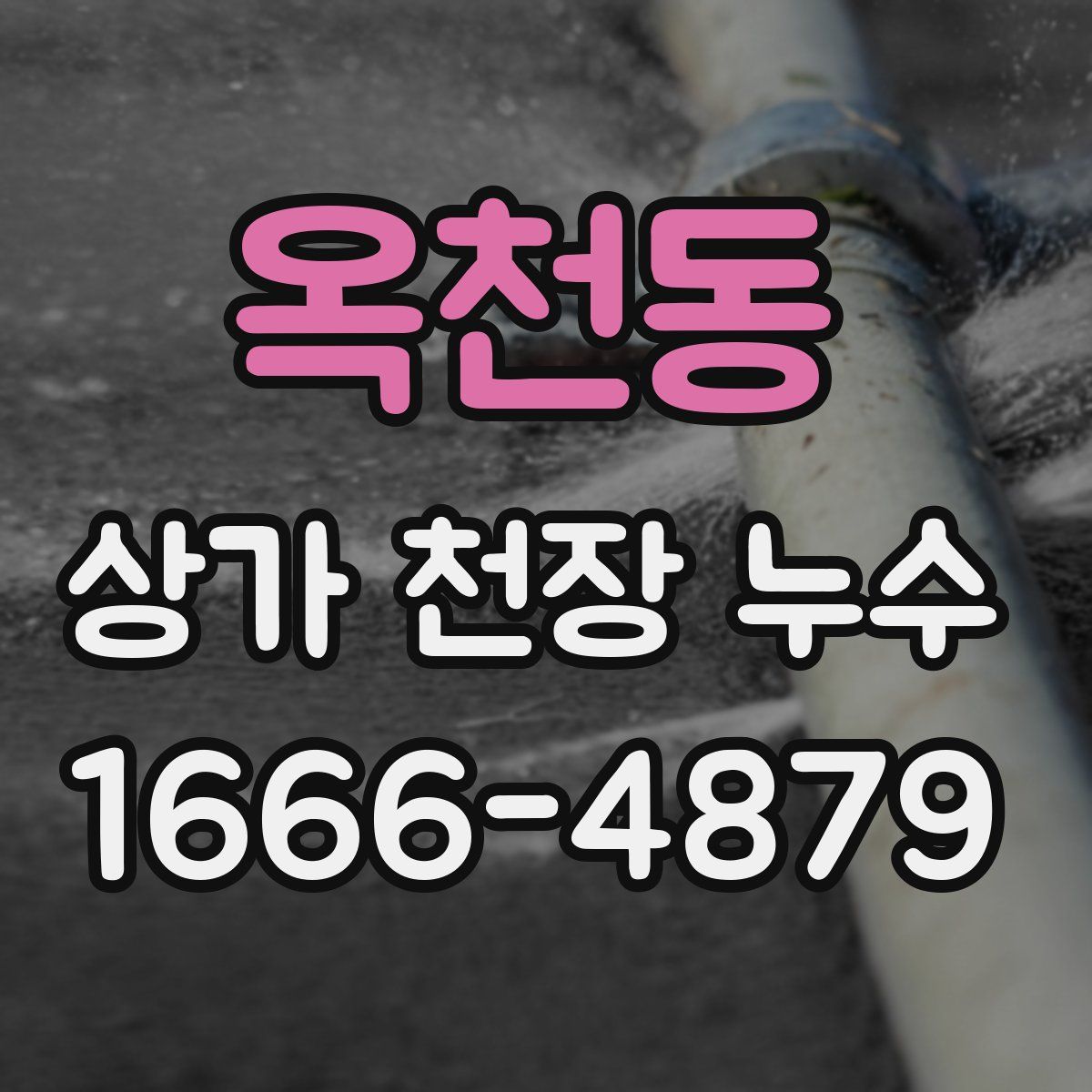 옥천동 상가 천장 누수