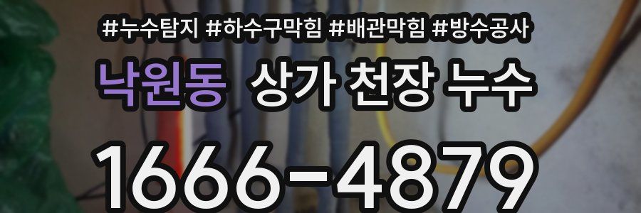 낙원동 상가 천장 누수