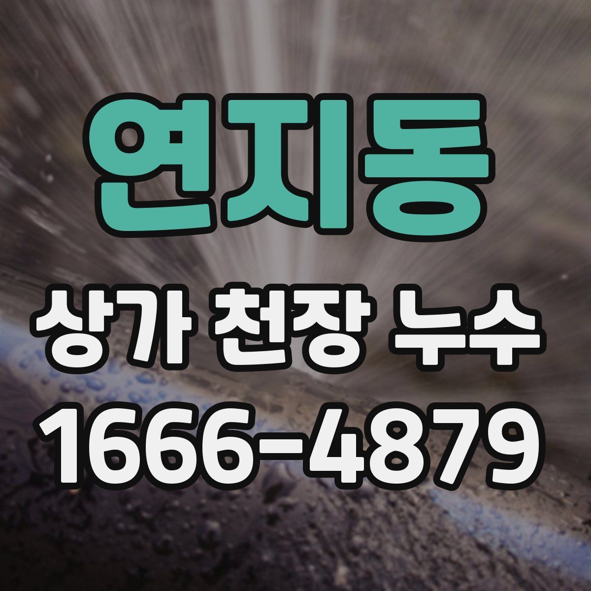 연지동 상가 천장 누수