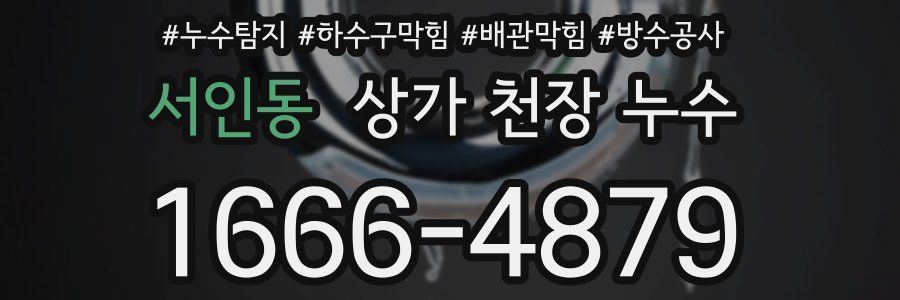 서인동 상가 천장 누수