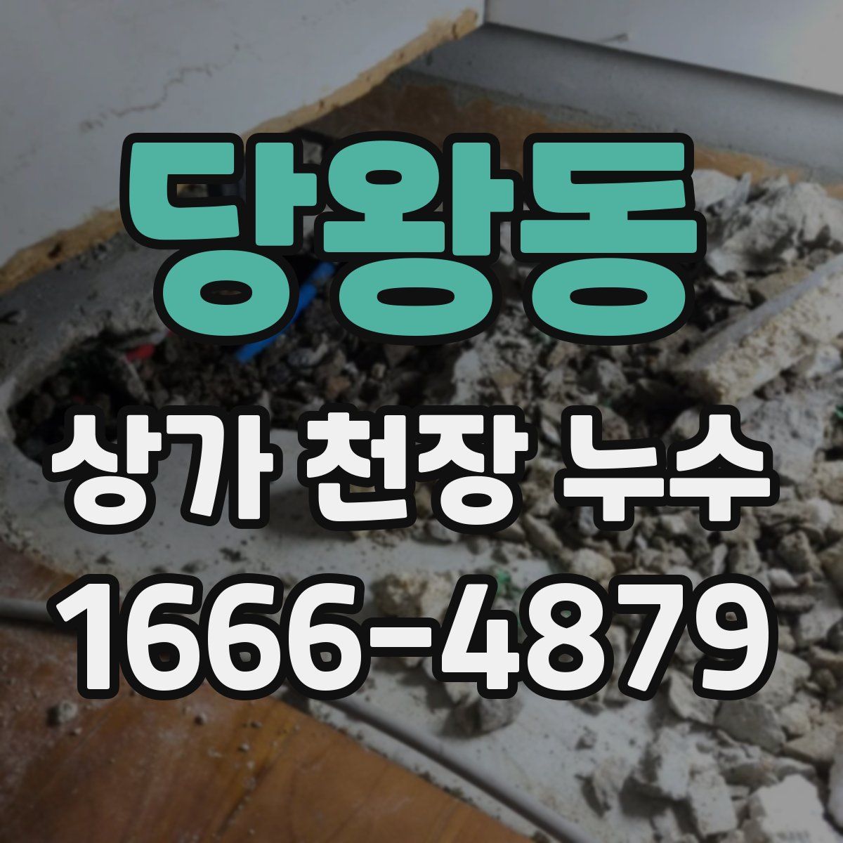 당왕동 상가 천장 누수