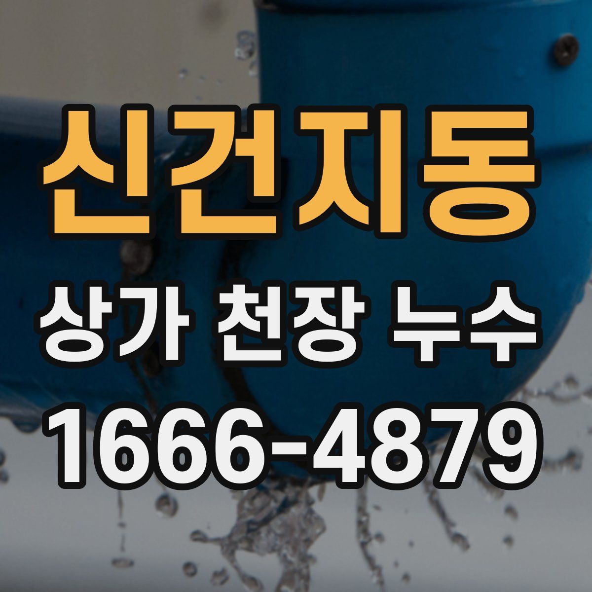 신건지동 상가 천장 누수