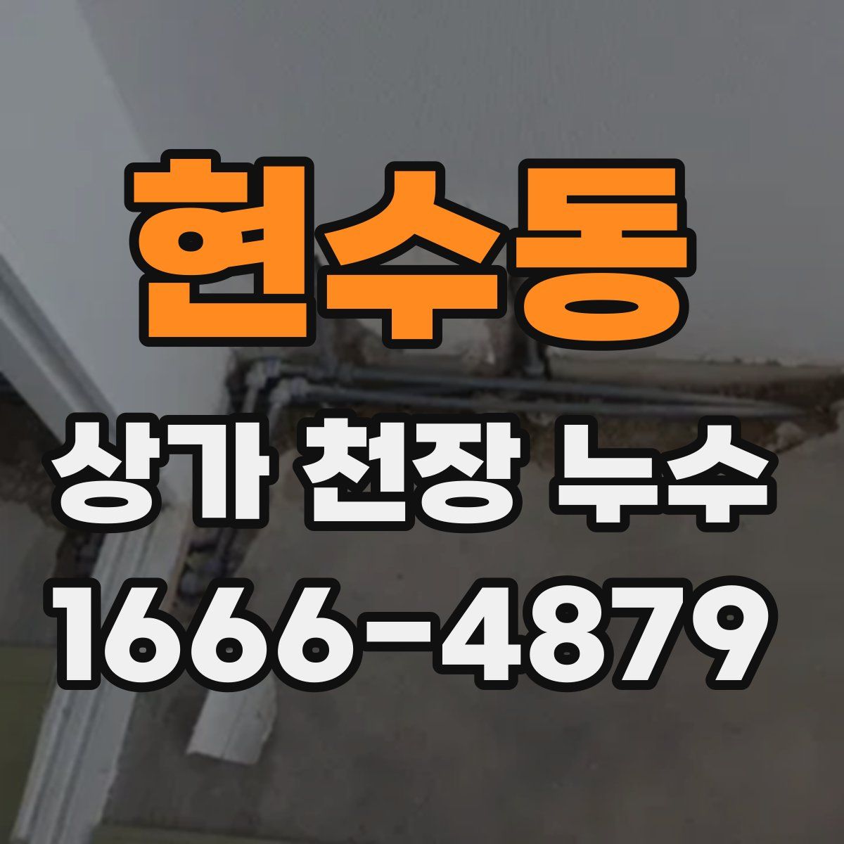 현수동 상가 천장 누수